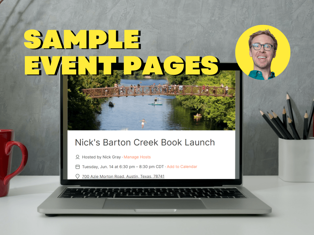 sample event pages featured image