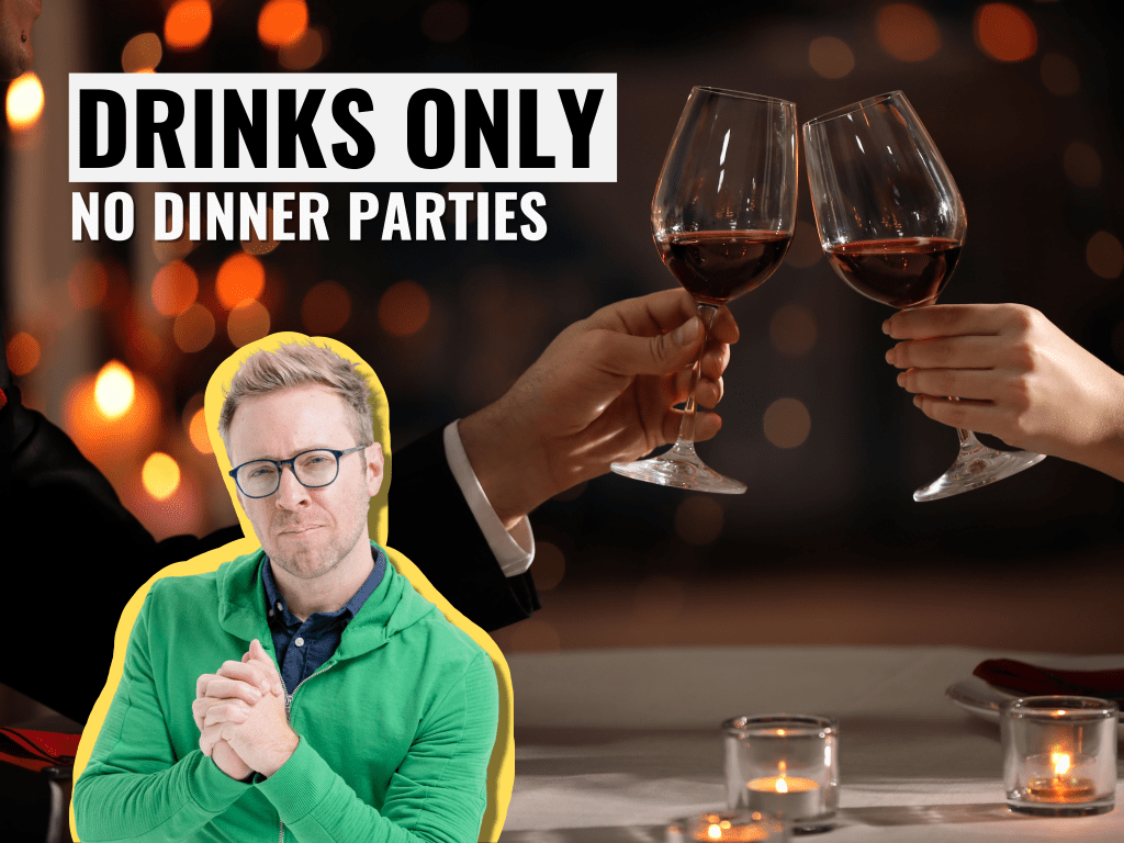 dinner parties featured image with Nick Gray's headshot